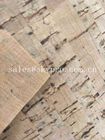 Real Wood Pattern Rubber Sheet Roll Natural Cork Leather Fabric for Shoes Making