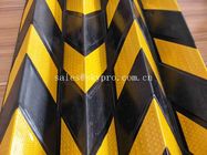 High Visibility Parking Safety Warning Black and Yellow Alternation Rubber Corner Protectors