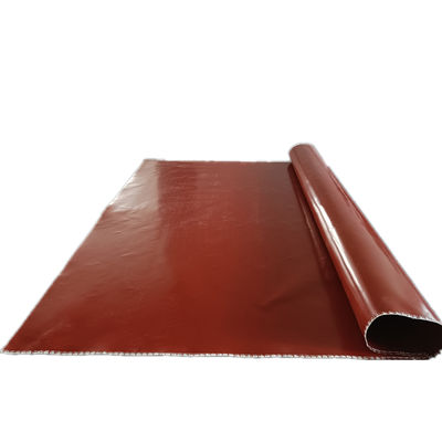 نسيج من ألياف الزجاج المغطى بالسيليكون عالي الجودة لمقاومة درجات الحرارة العالية والنار