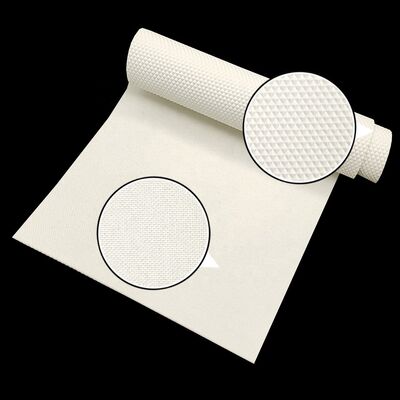 حزام ناقل أبيض من البولي يوريثين بنمط ماسي مضاد للكهرباء الساكنة لآلة فرد العجين